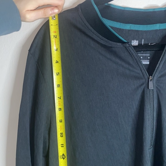 🌲NFL Philadelphia Eagles Nike Dri-fit Black Coaches 1/2 Zip Jacket Men’s Large! - Picture 5 of 10